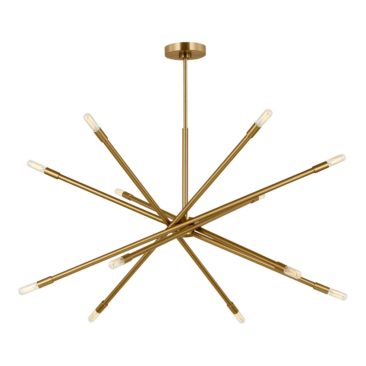 Ferris Extra Large Chandelier 42", Modern Brass