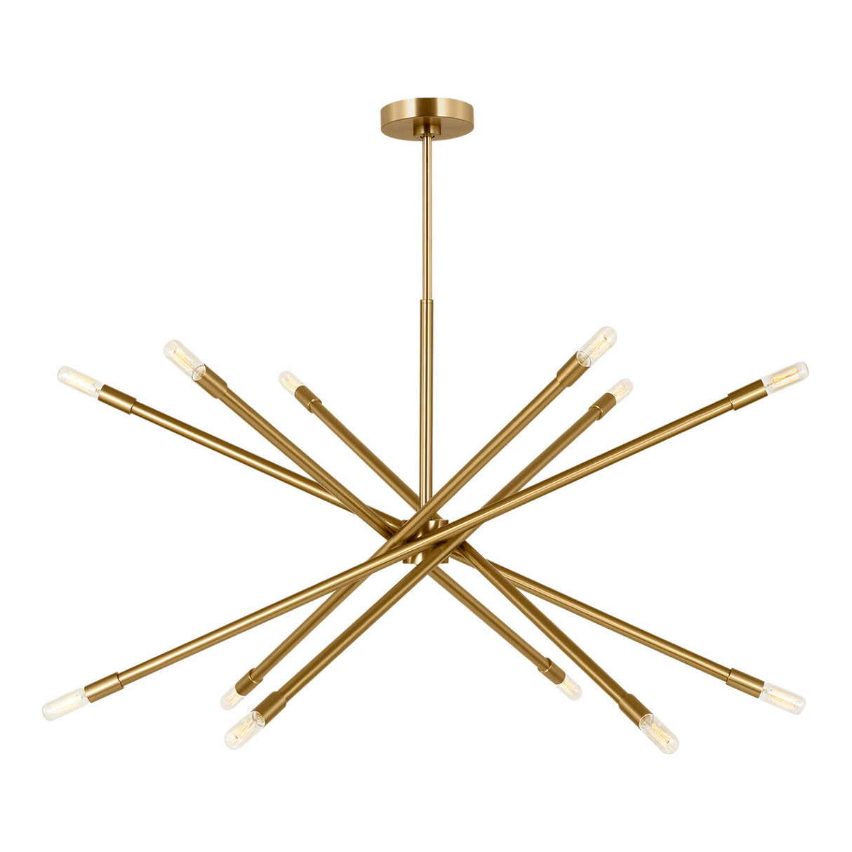 Ferris Extra Large Chandelier 42", Modern Brass