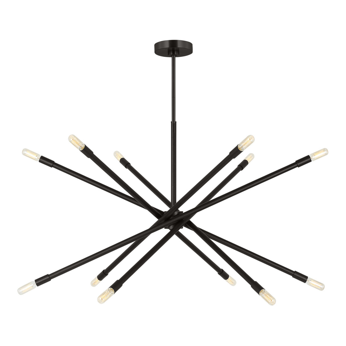 Ferris Extra Large Chandelier 42", Matte Black