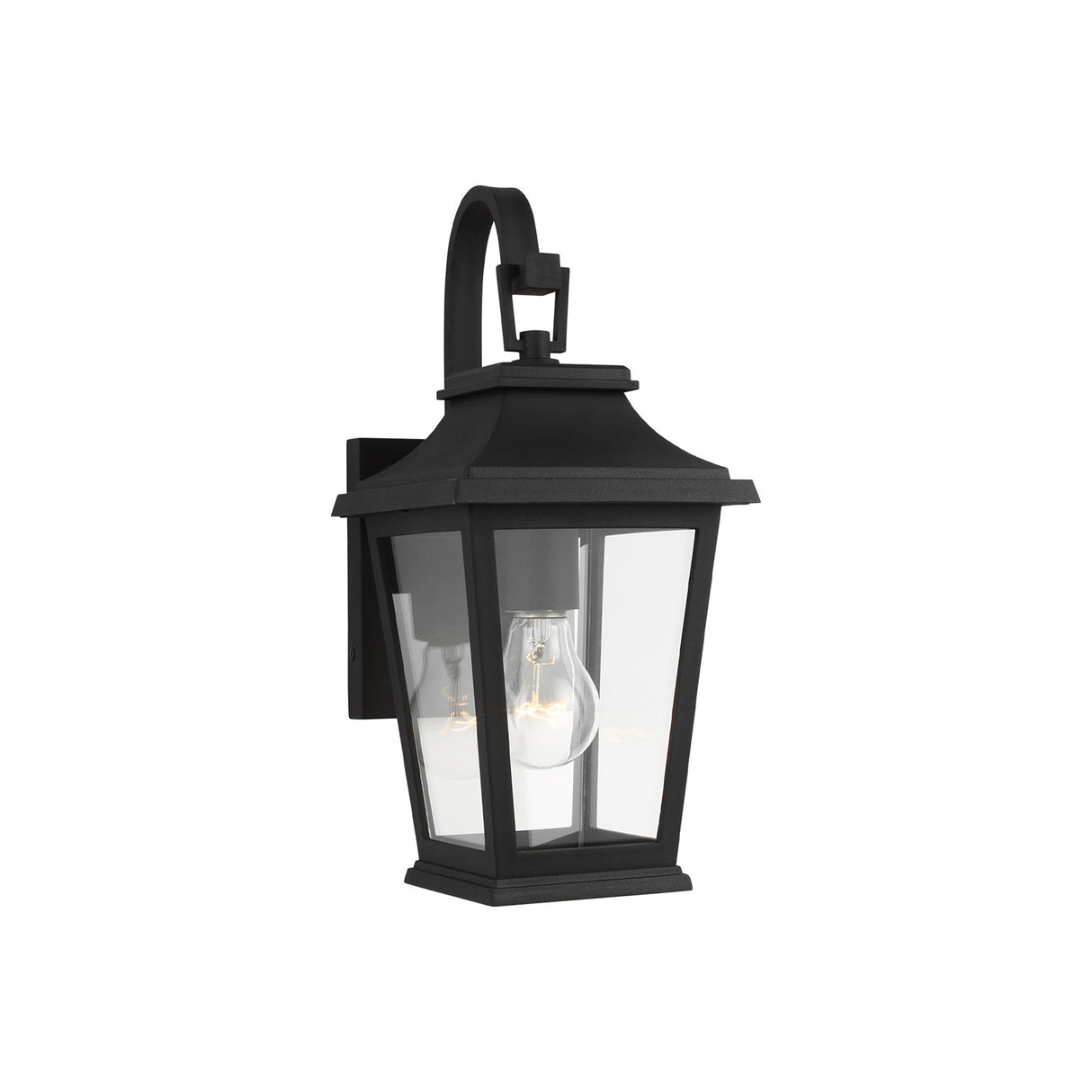 Pembroke Extra Small Outdoor Wall Light 14", Textured Black