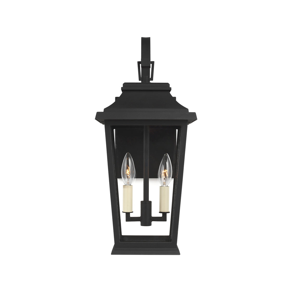 Pembroke Small Outdoor Wall Light 20", Textured Black