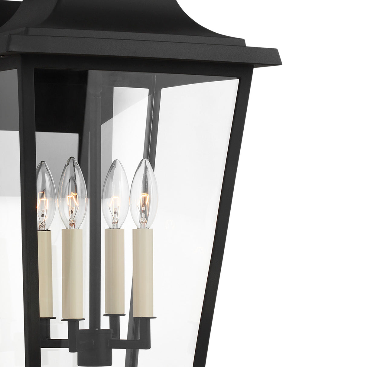 Pembroke Large Outdoor Wall Light 26", Textured Black