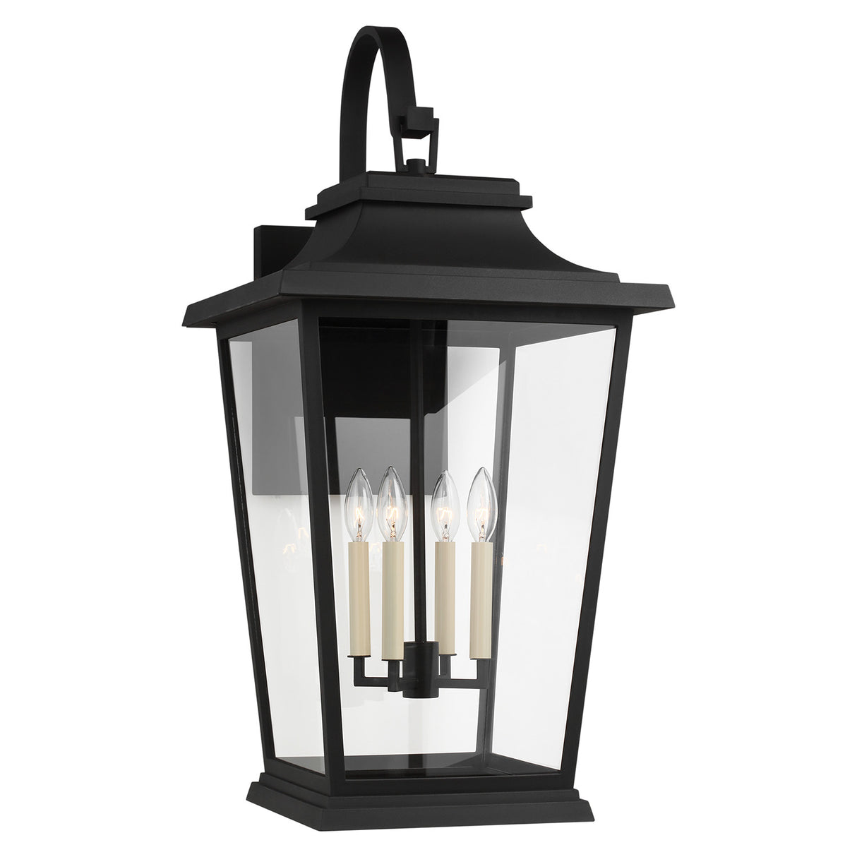 Pembroke Extra Large Outdoor Wall Light 33", Textured Black