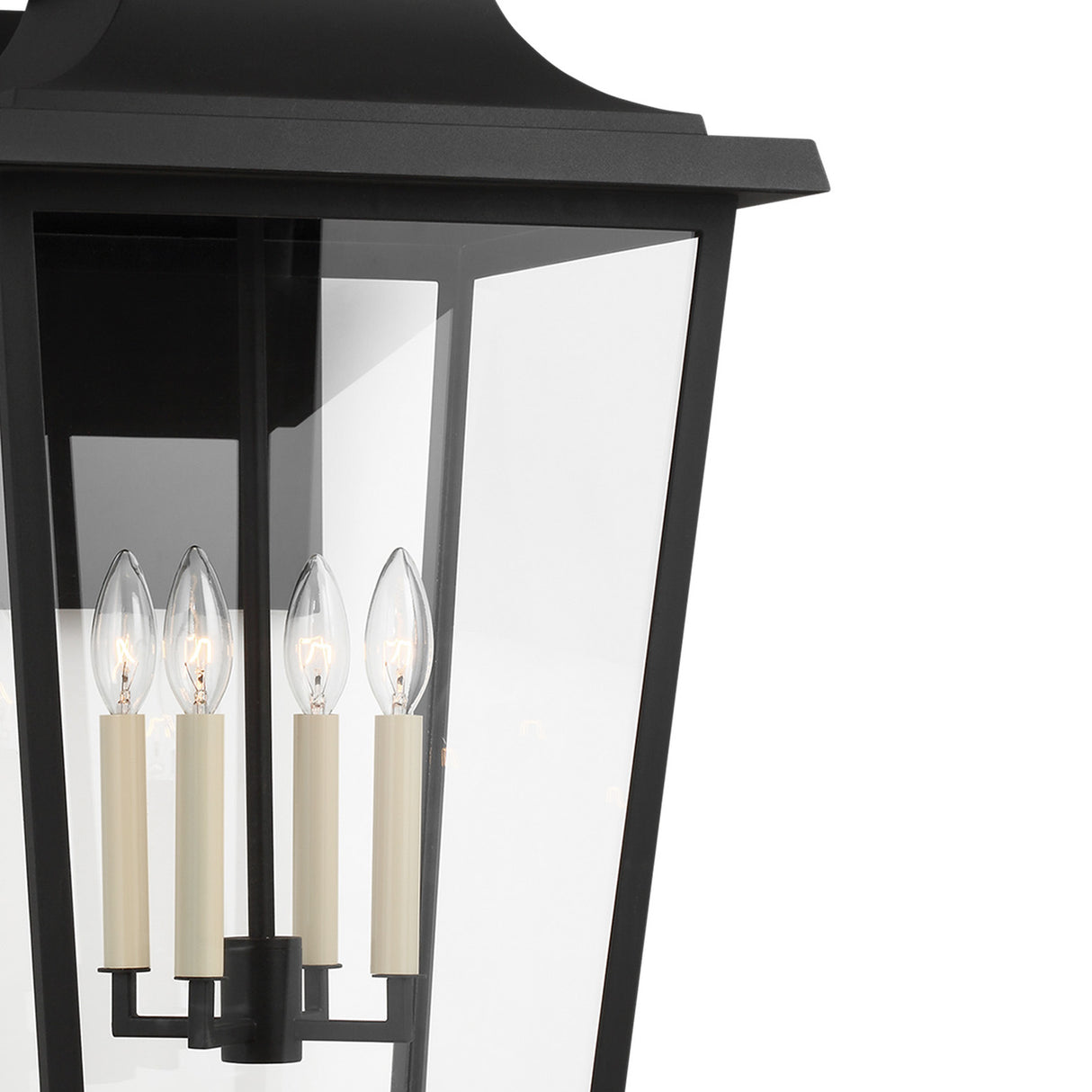 Pembroke Extra Large Outdoor Wall Light 33", Textured Black