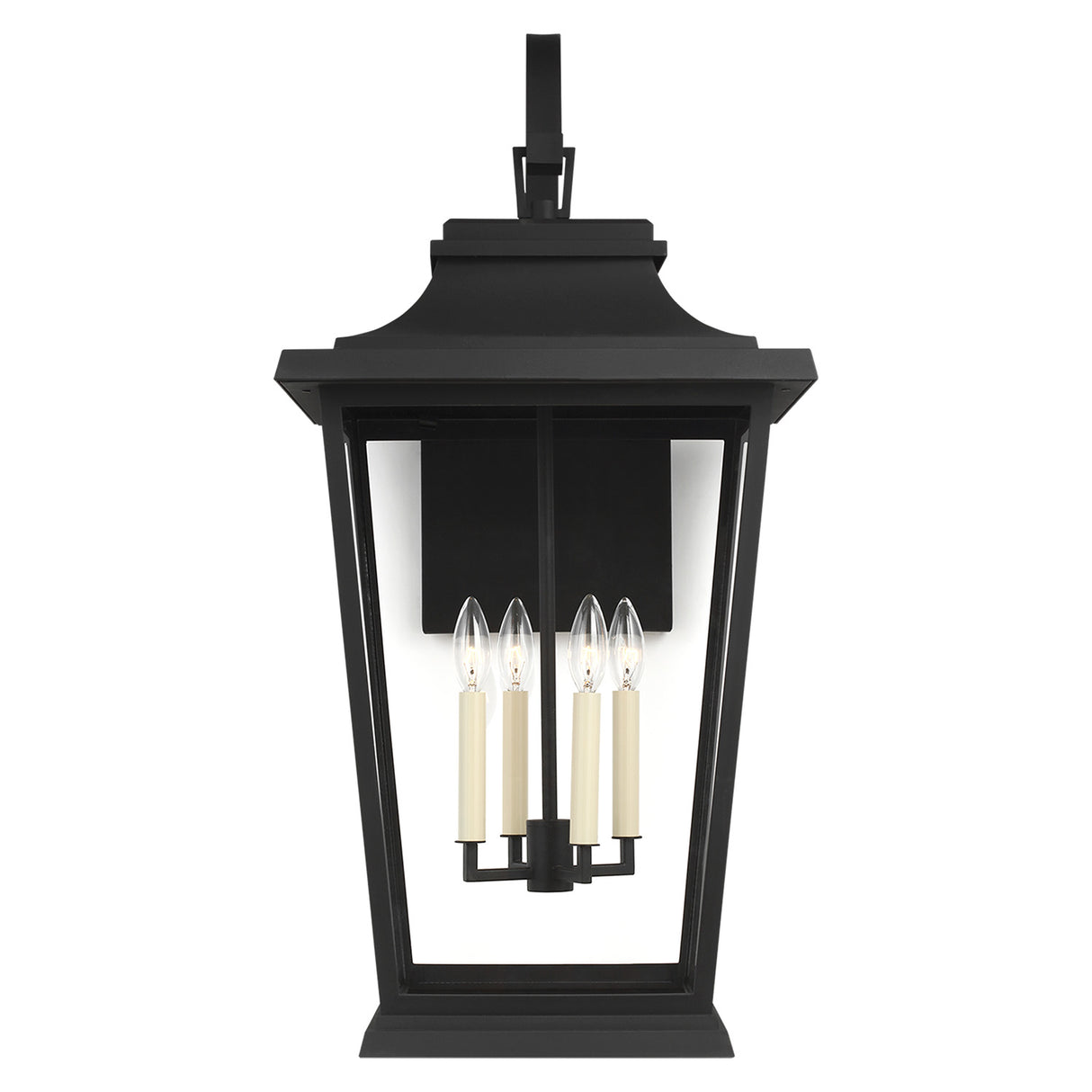 Pembroke Extra Large Outdoor Wall Light 33", Textured Black