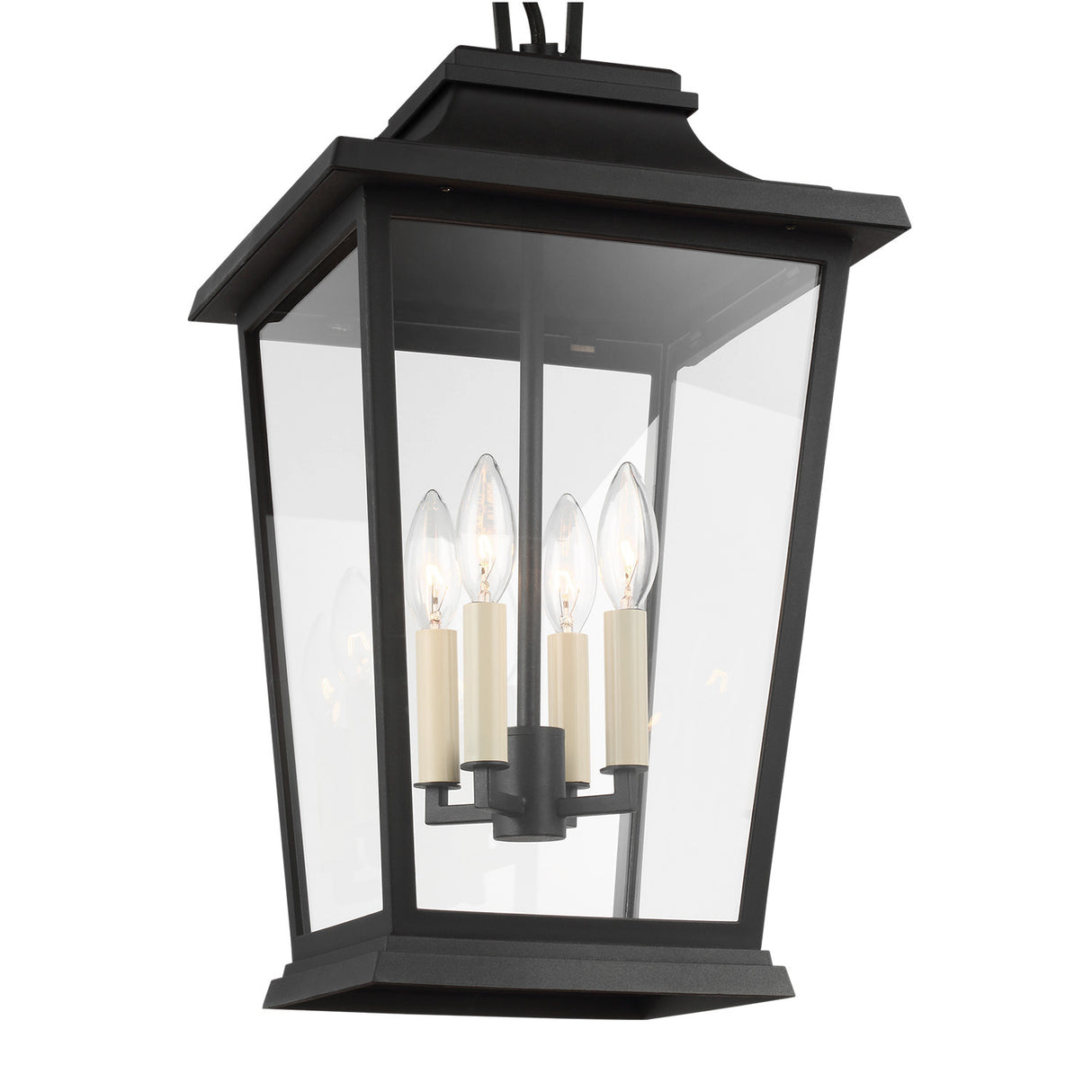 Pembroke Outdoor Hanging Light 12", Textured Black