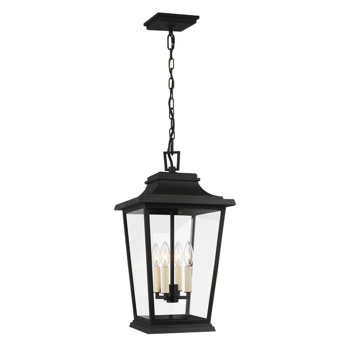 Pembroke Outdoor Hanging Light 12", Textured Black