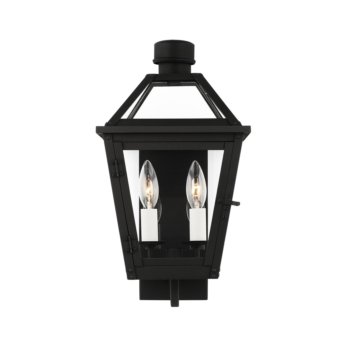Fairmont Small Outdoor Wall Light 16", Textured Black
