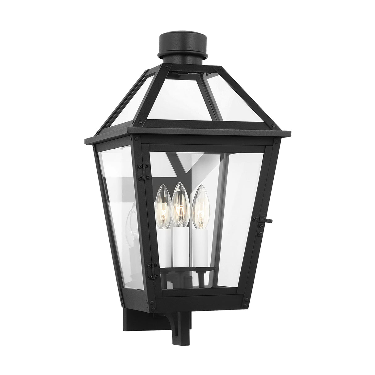 Fairmont Medium Outdoor Wall Light 20", Textured Black