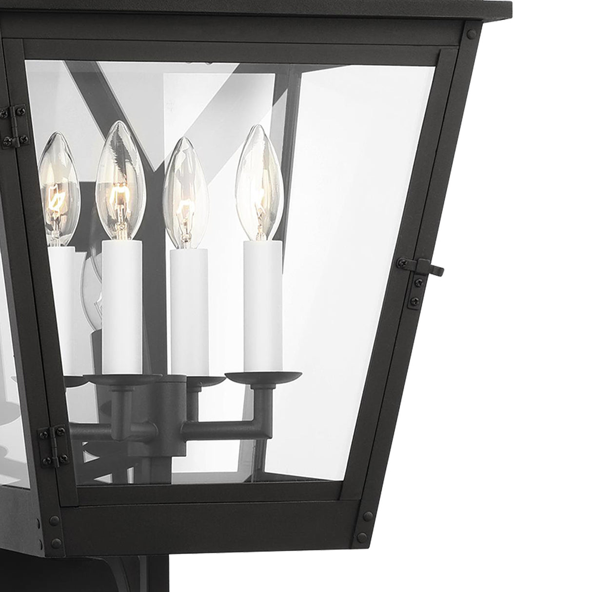 Fairmont Large Outdoor Wall Light 24", Textured Black