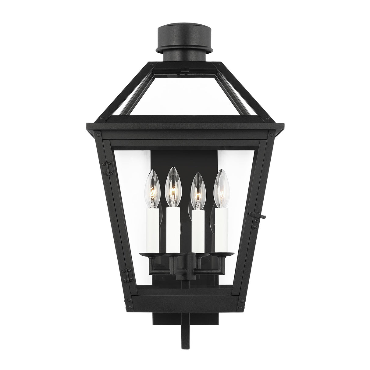 Fairmont Large Outdoor Wall Light 24", Textured Black