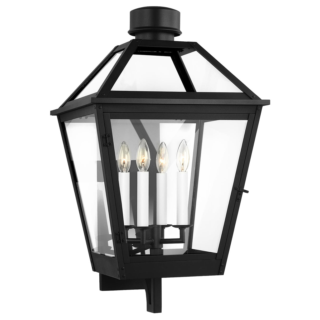 Fairmont Extra Large Outdoor Wall Light 28", Textured Black