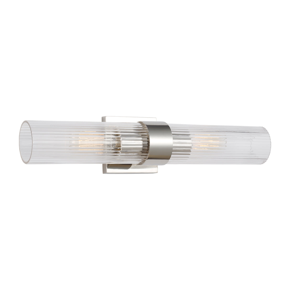 Barclay 2 Light Wall Sconce 20", Polished Nickel