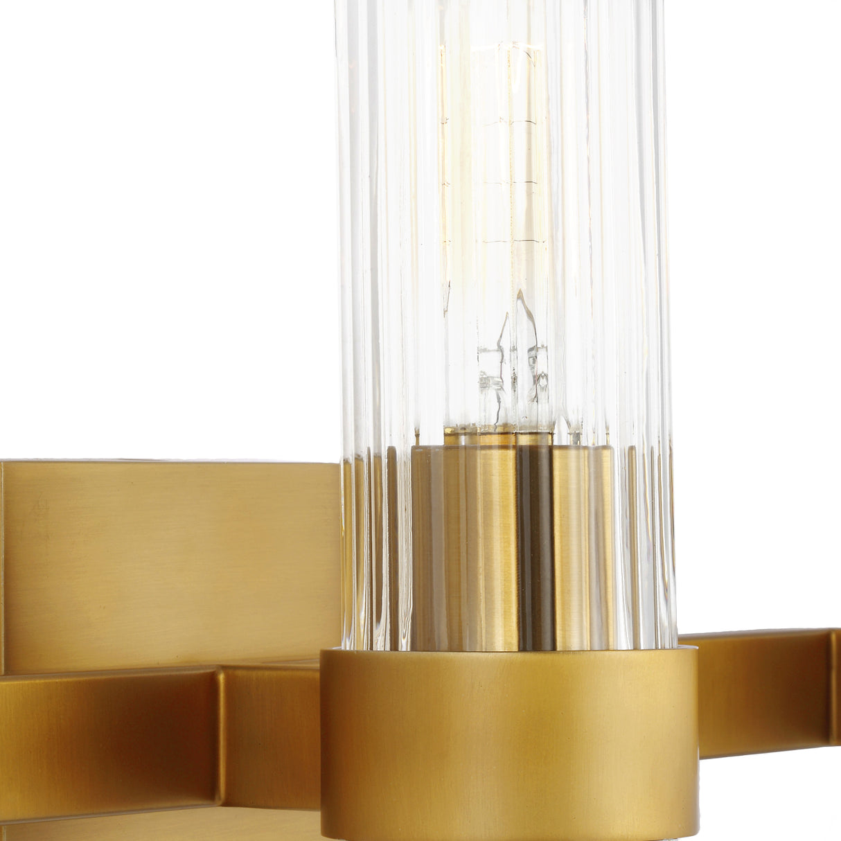 Barclay 3 Light Vanity, Modern Brass