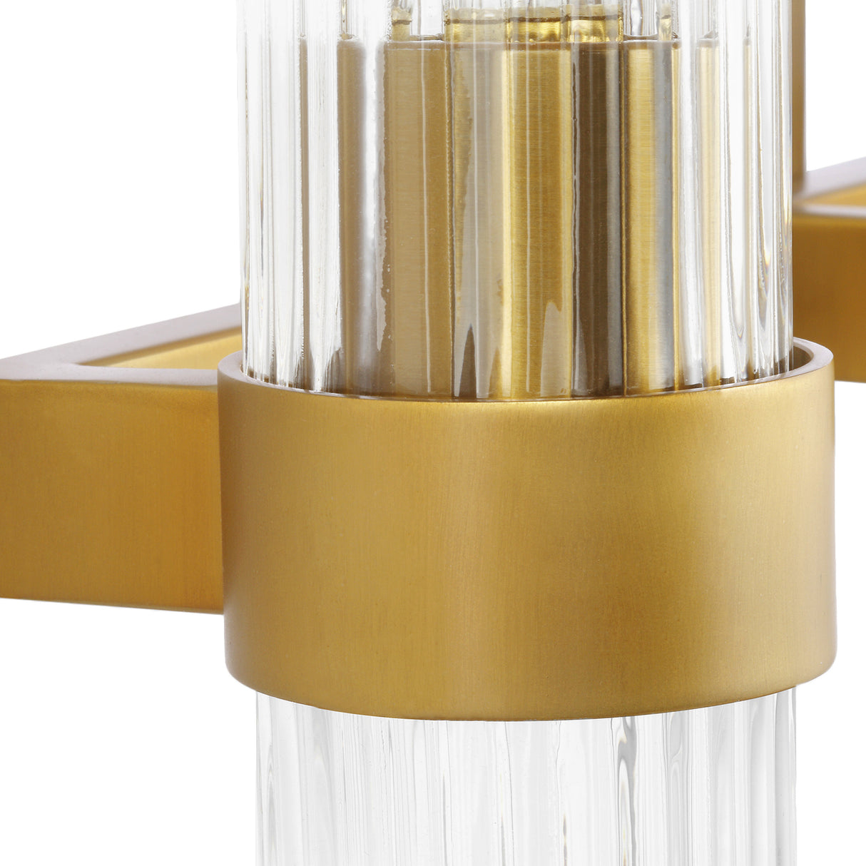 Barclay 3 Light Vanity, Modern Brass