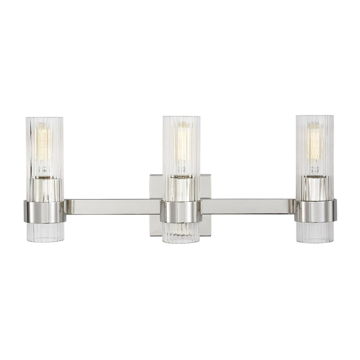 Barclay 3 Light Vanity, Polished Nickel