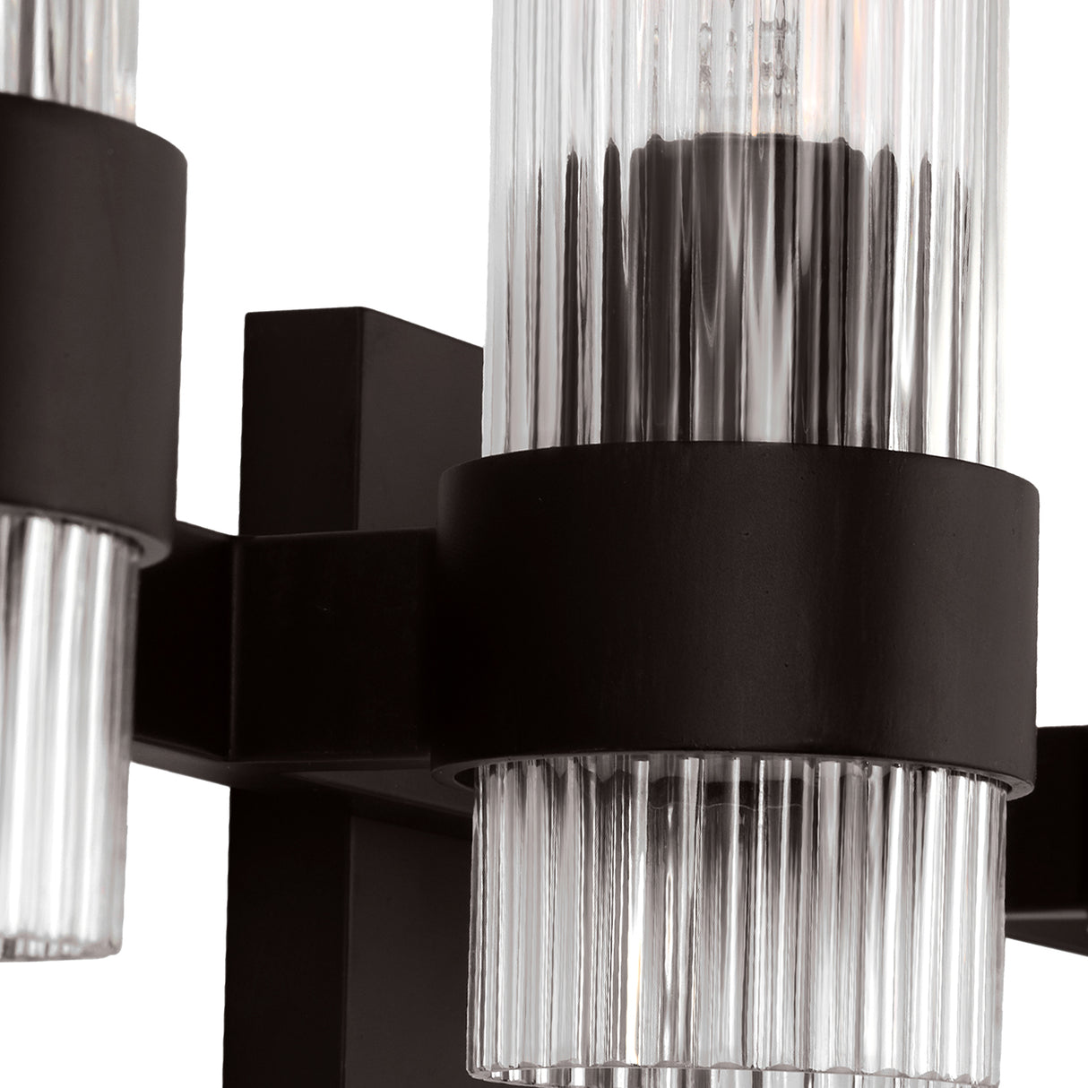 Barclay 4 Light Vanity, Aged Iron