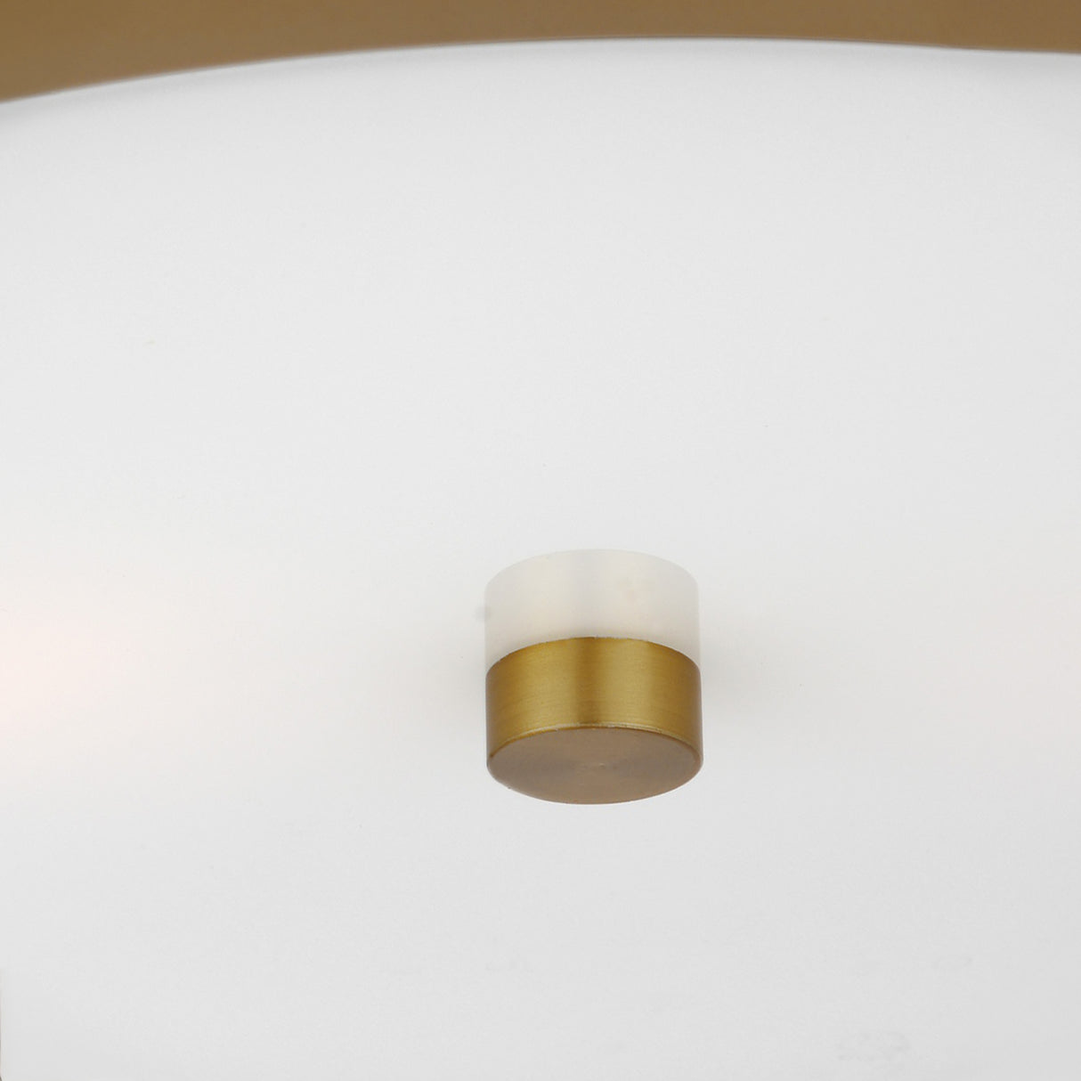 Barclay Flush Mount 14", Modern Brass