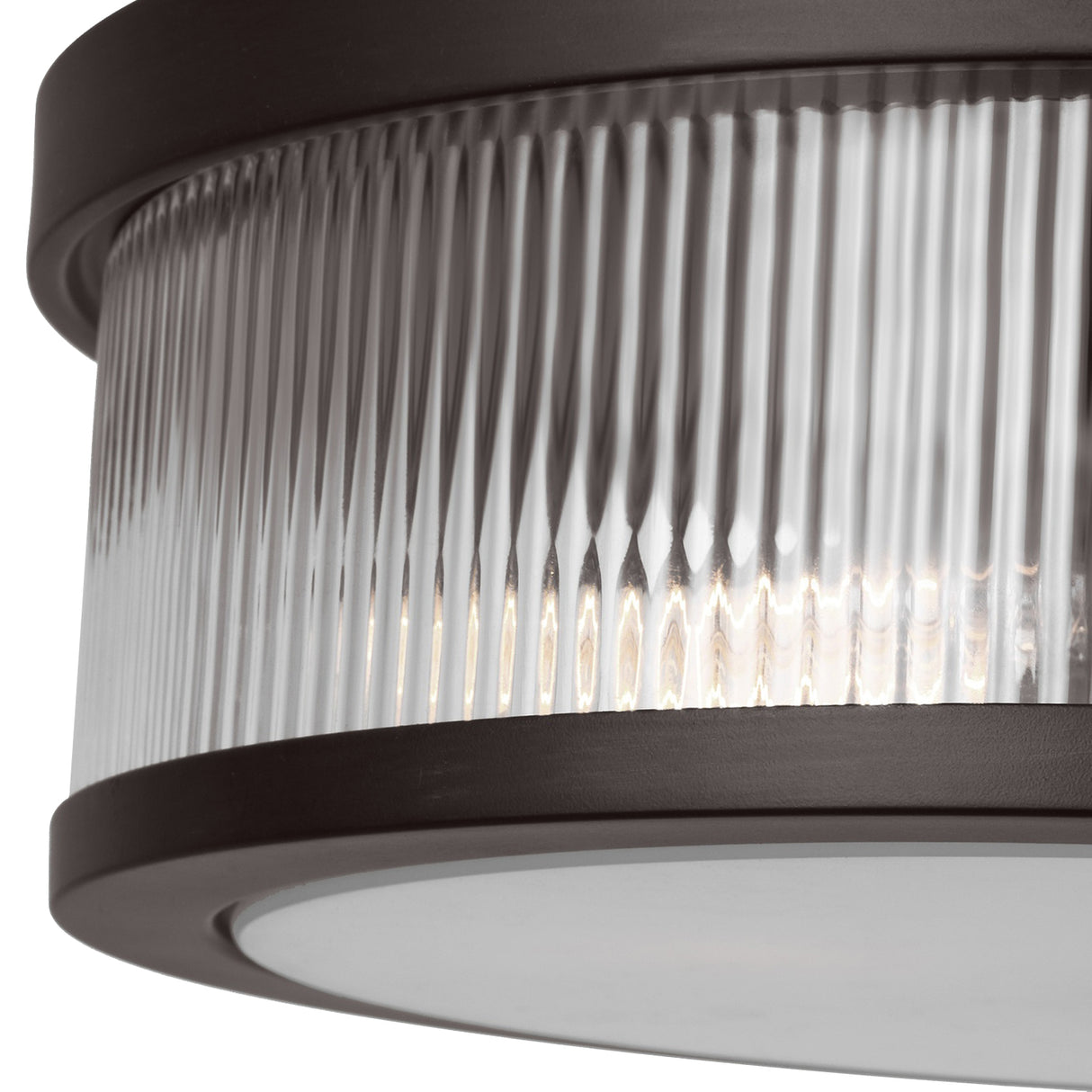 Barclay Flush Mount 14", Aged Iron