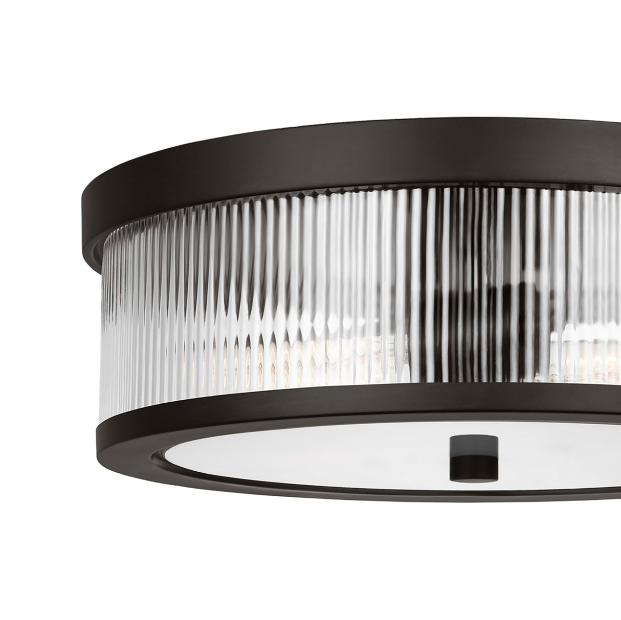 Barclay Flush Mount 14", Aged Iron