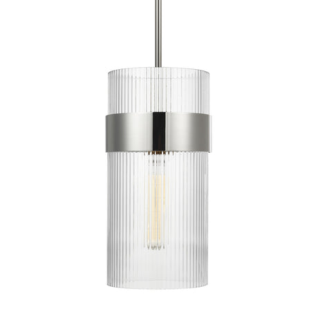 Barclay Medium Pendant 7", Polished Nickel