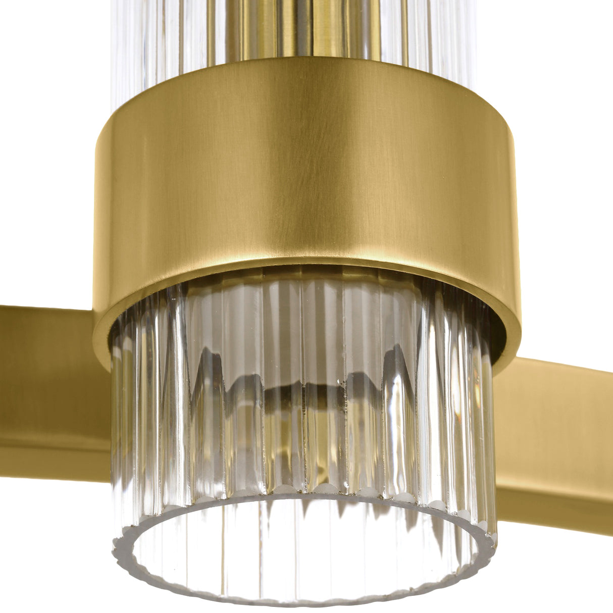 Barclay Large Chandelier 42", Modern Brass