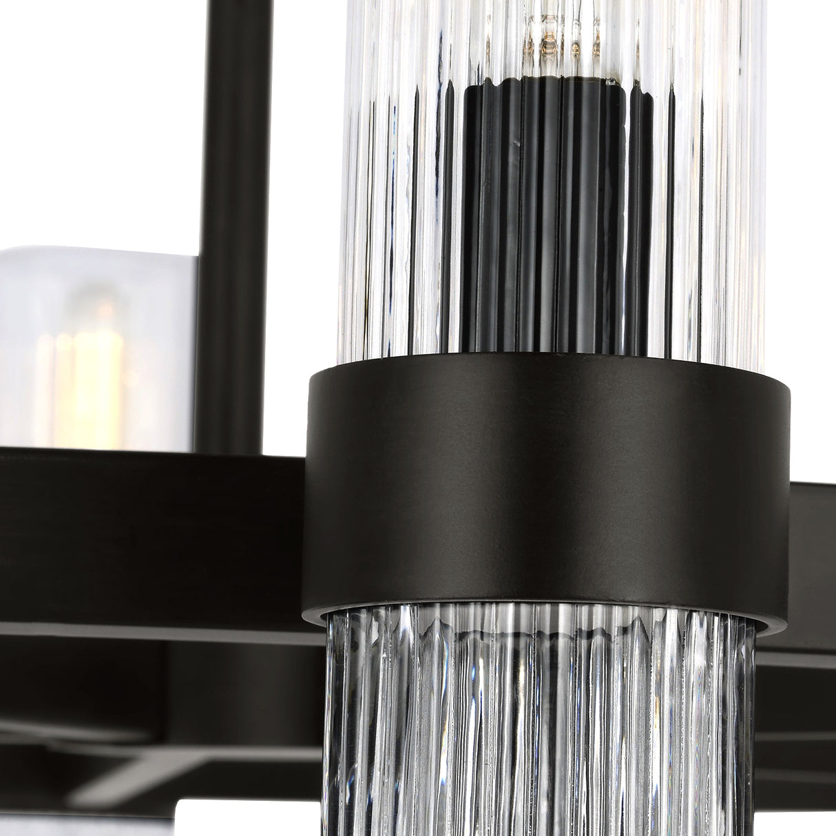 Barclay Large Chandelier 42", Aged Iron