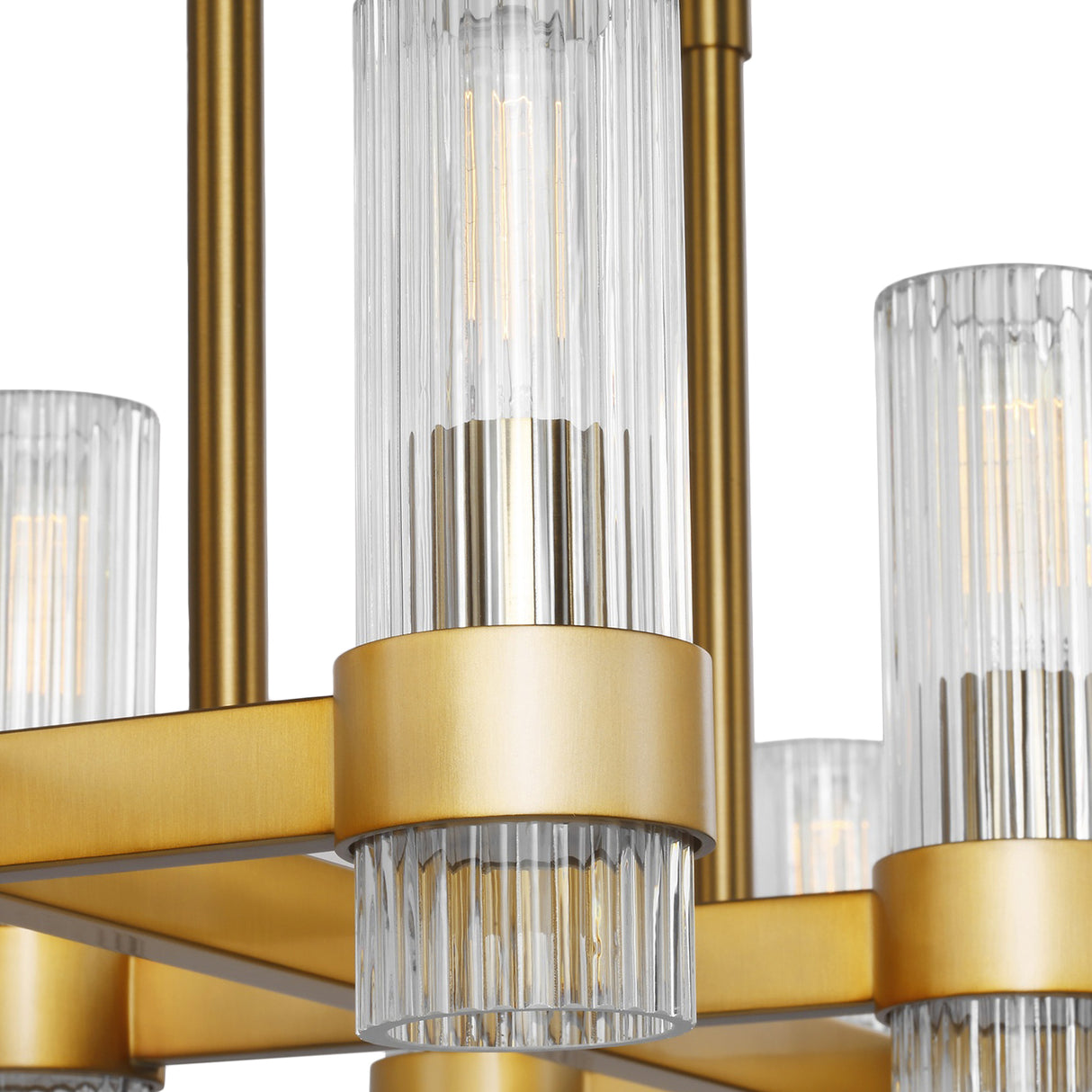 Barclay Linear Chandelier 50", Modern Brass