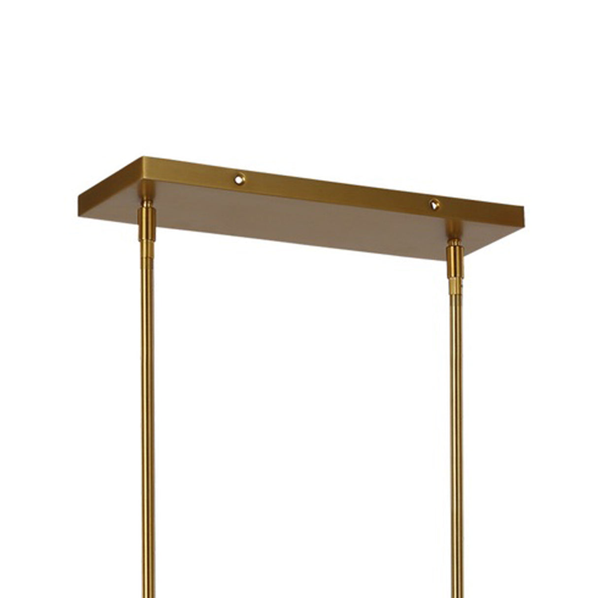 Barclay Linear Chandelier 50", Modern Brass