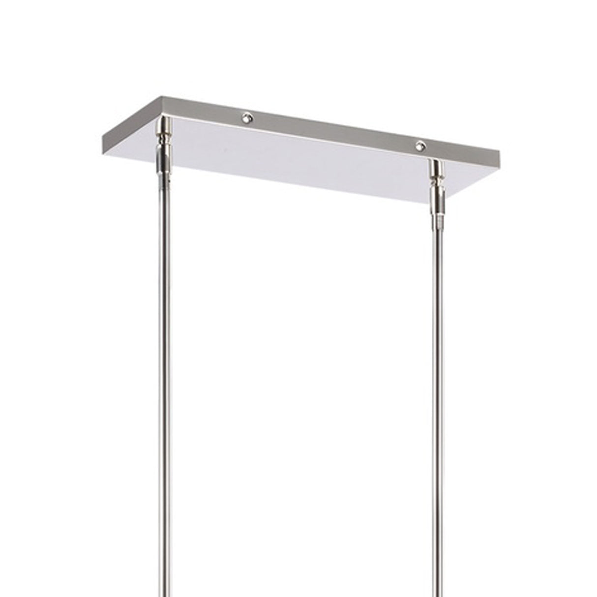 Barclay Linear Chandelier 50", Polished Nickel