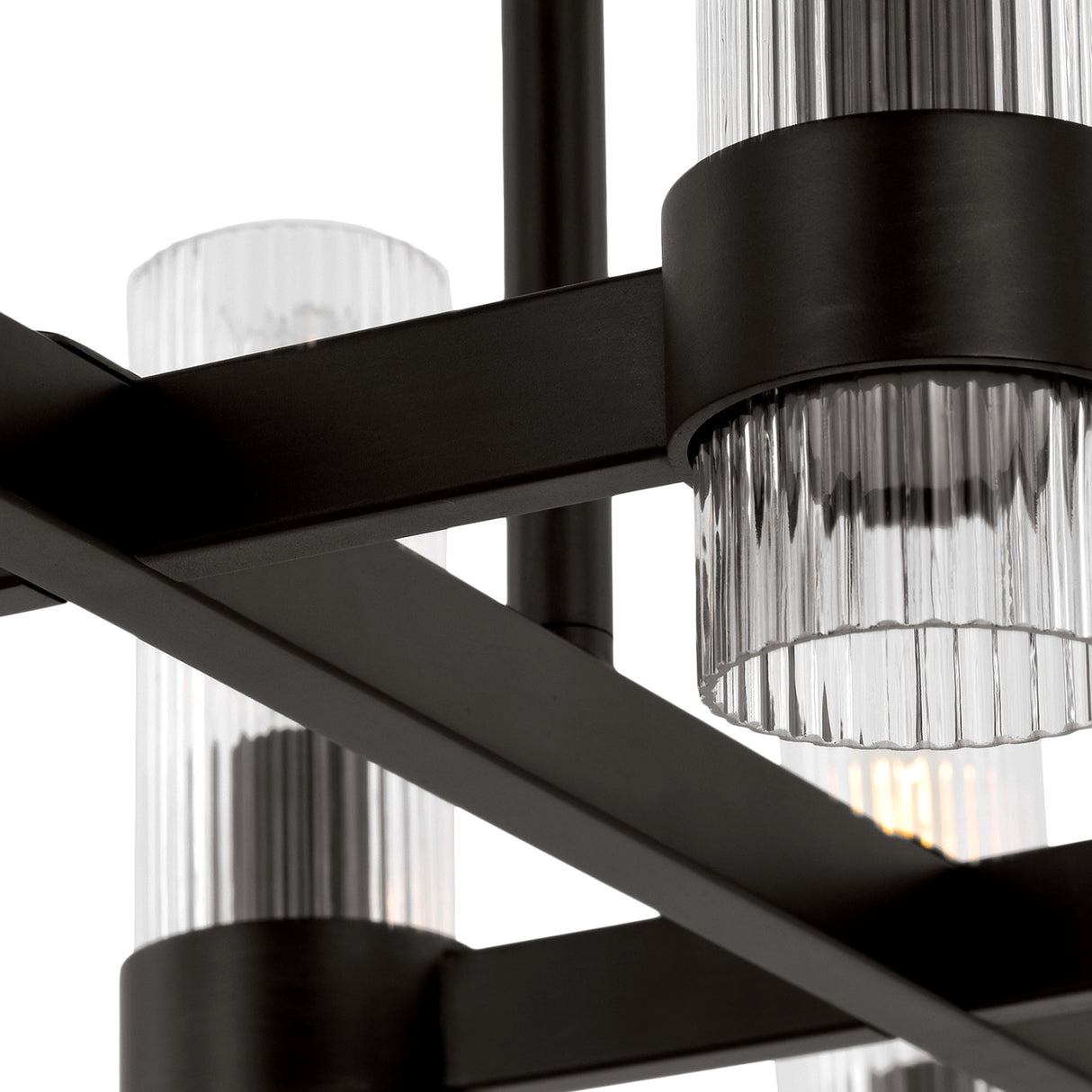 Barclay Linear Chandelier 50", Aged Iron