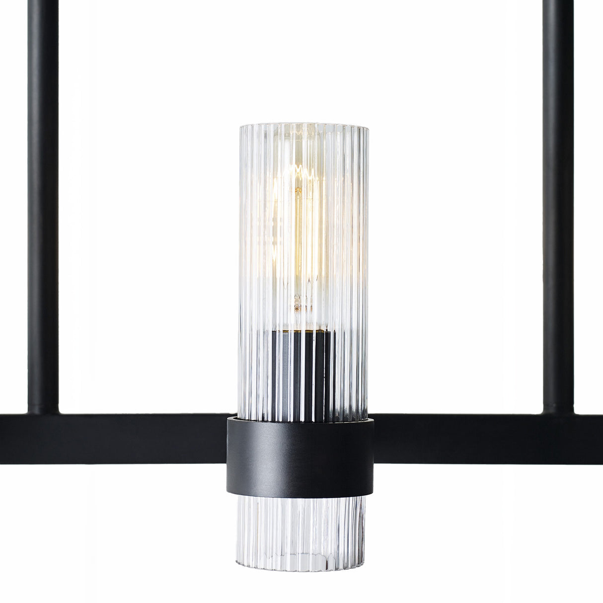 Barclay Linear Chandelier 50", Aged Iron