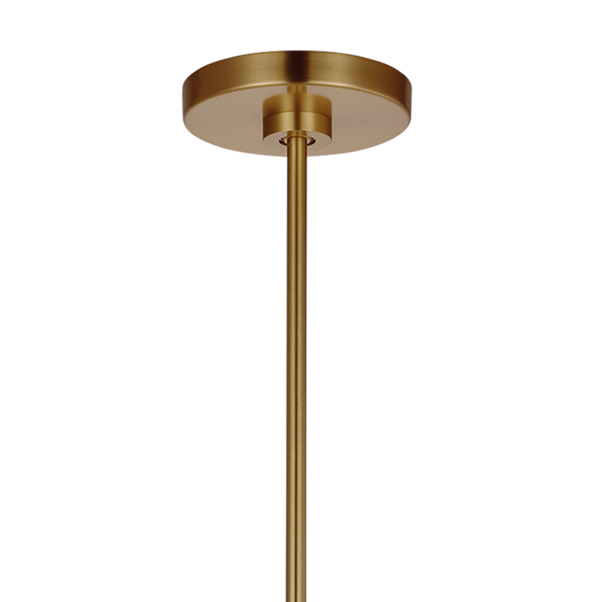 Matilda Medium Pendant 16", Modern Brass and Milk Glass