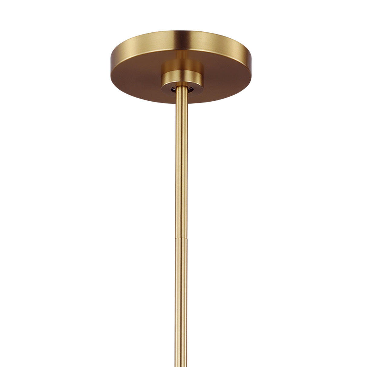 Matilda Small Chandelier 28", Modern Brass and Milk Glass