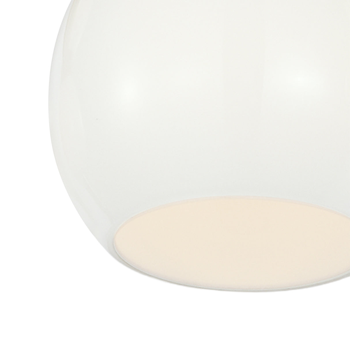 Matilda 3 Light Vanity, Polished Nickel and Milk Glass