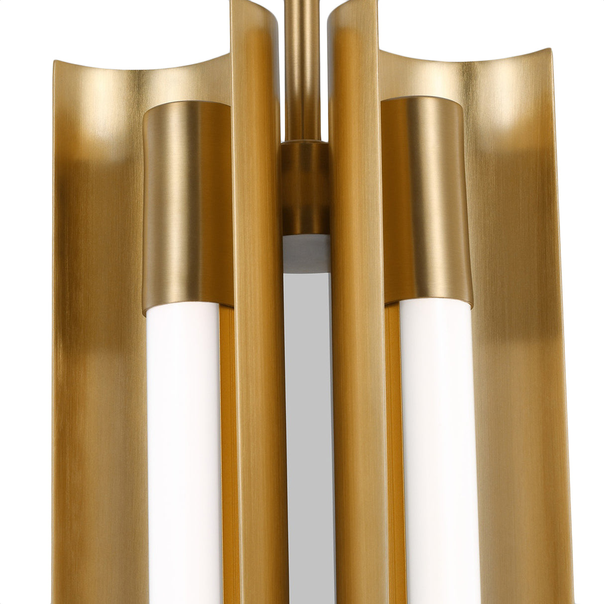 Robin Slim 4 Light LED Pendant 5", Modern Brass