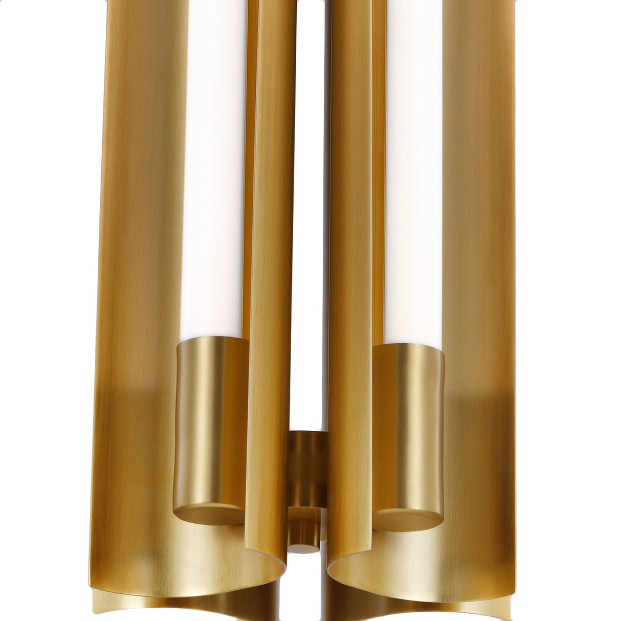 Robin Slim 4 Light LED Pendant 5", Modern Brass