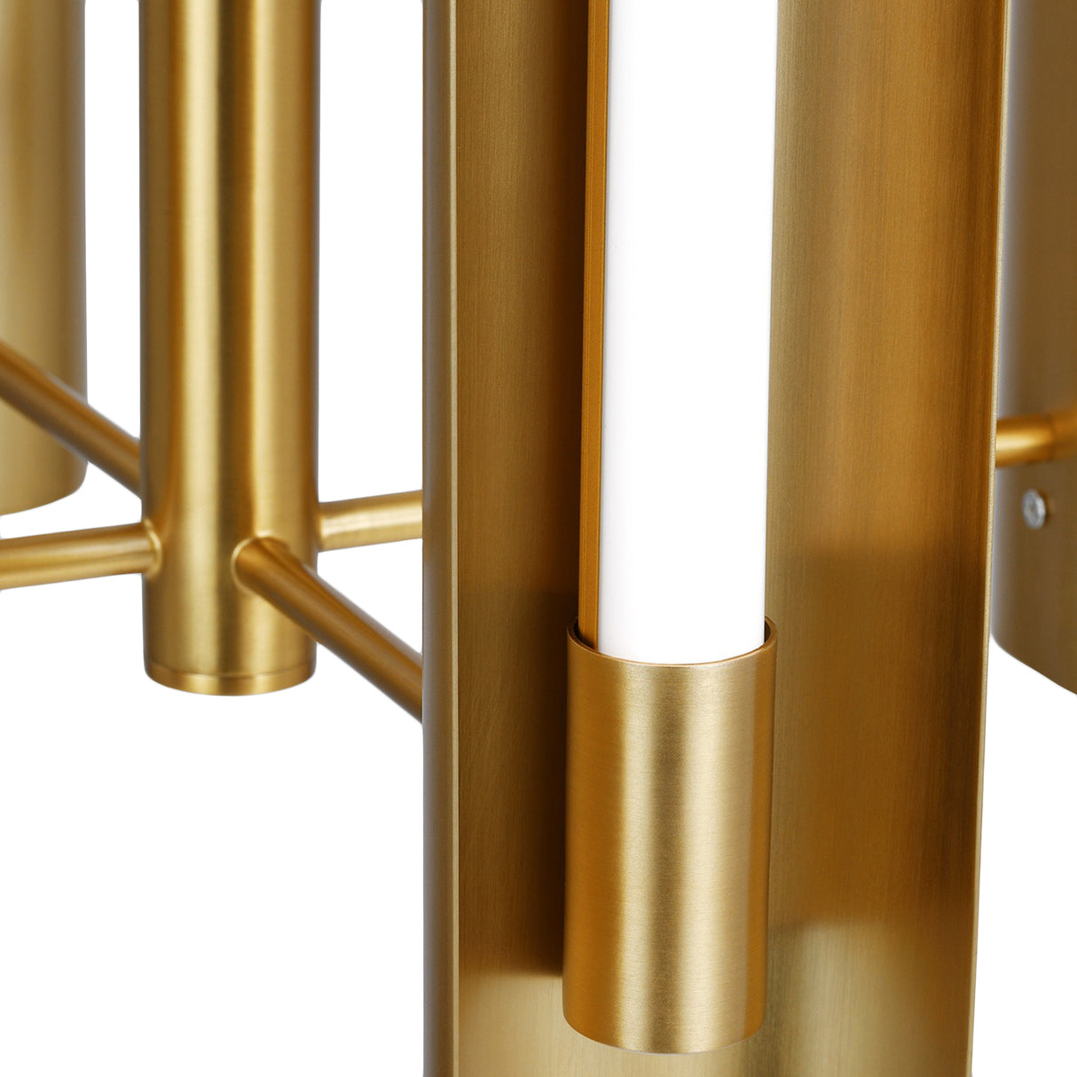 Robin Elongated 4 Light LED Pendant 16", Modern Brass