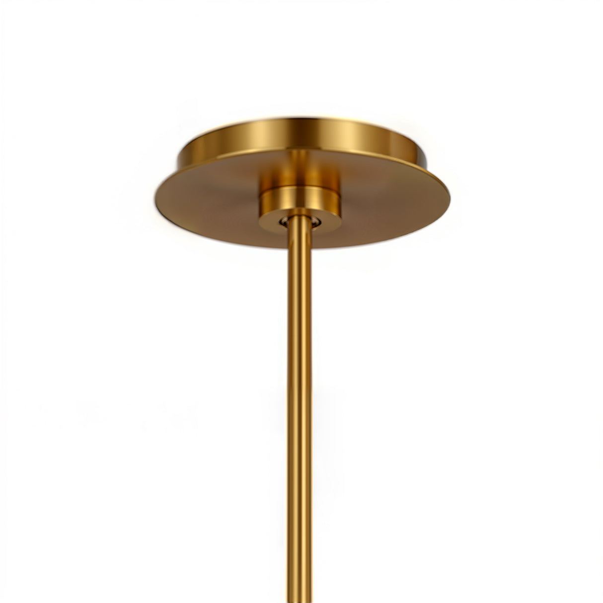 Robin 6 Light LED Chandelier 36", Modern Brass