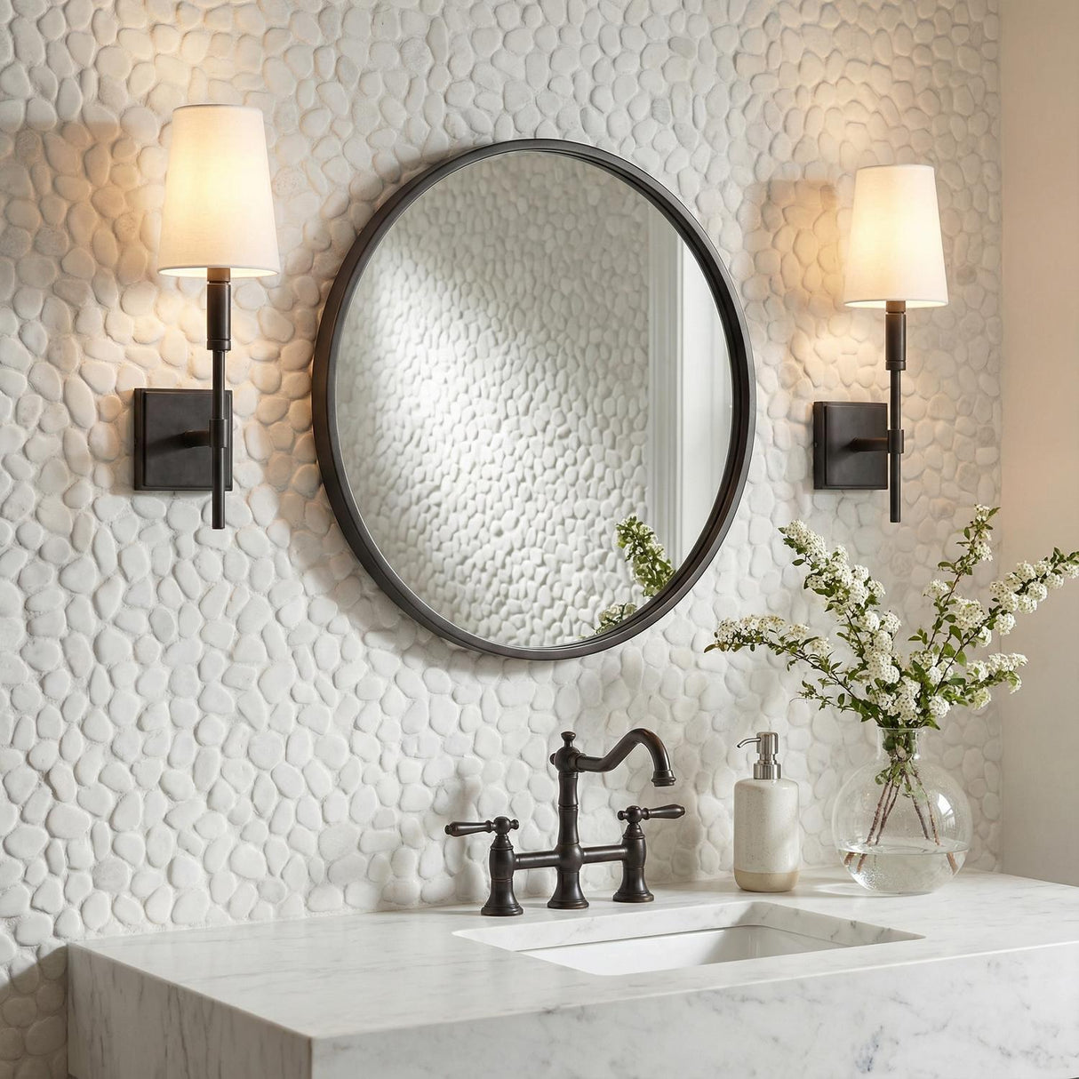 Petra Wall Sconce 17", Aged Iron