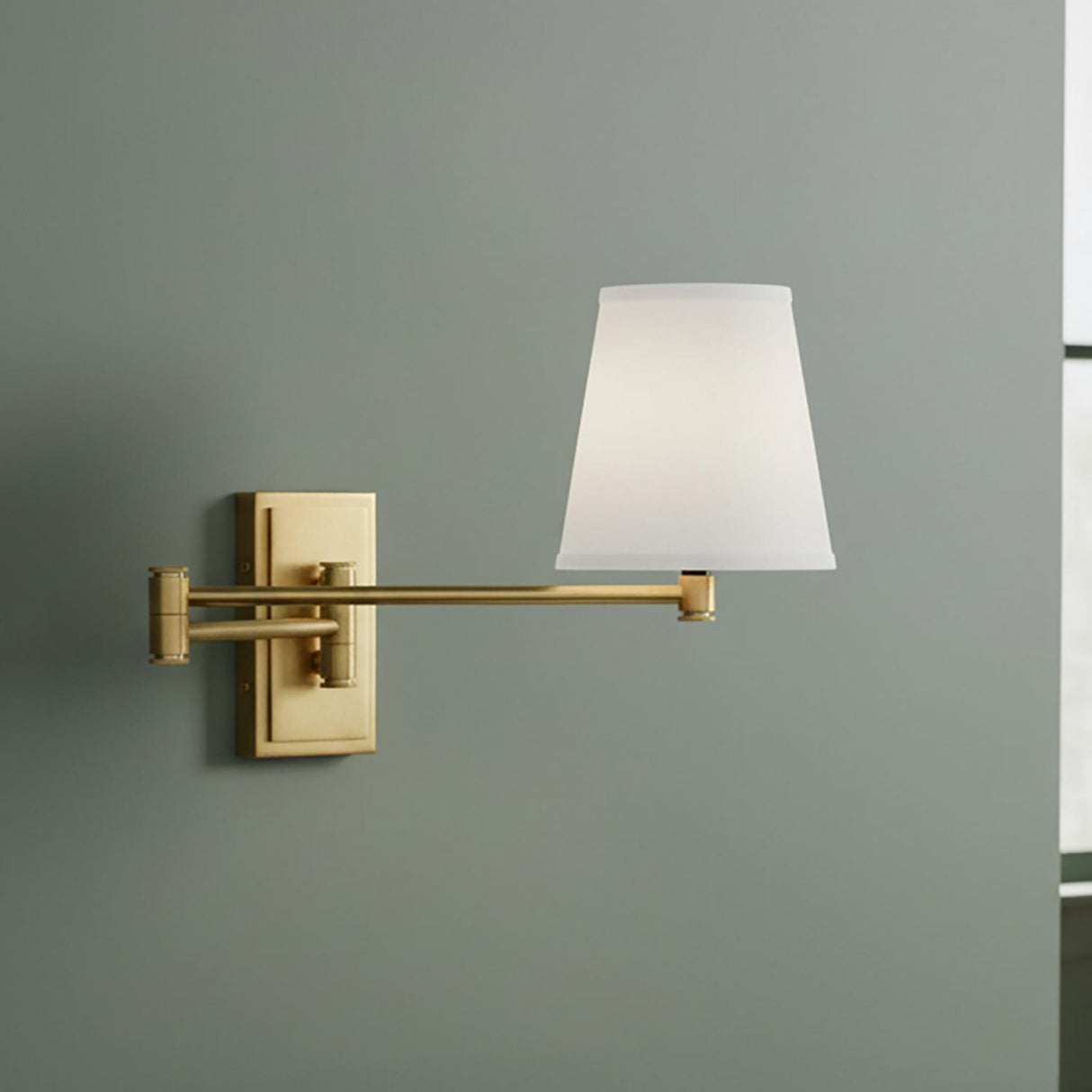 Declan Adjustable Wall Sconce 11", Satin Brass