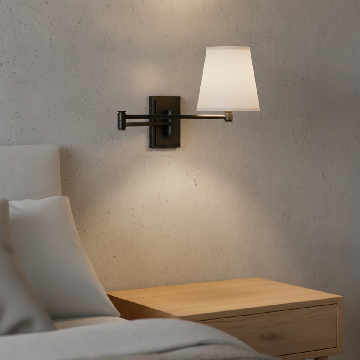 Declan Adjustable Wall Sconce 11", Black