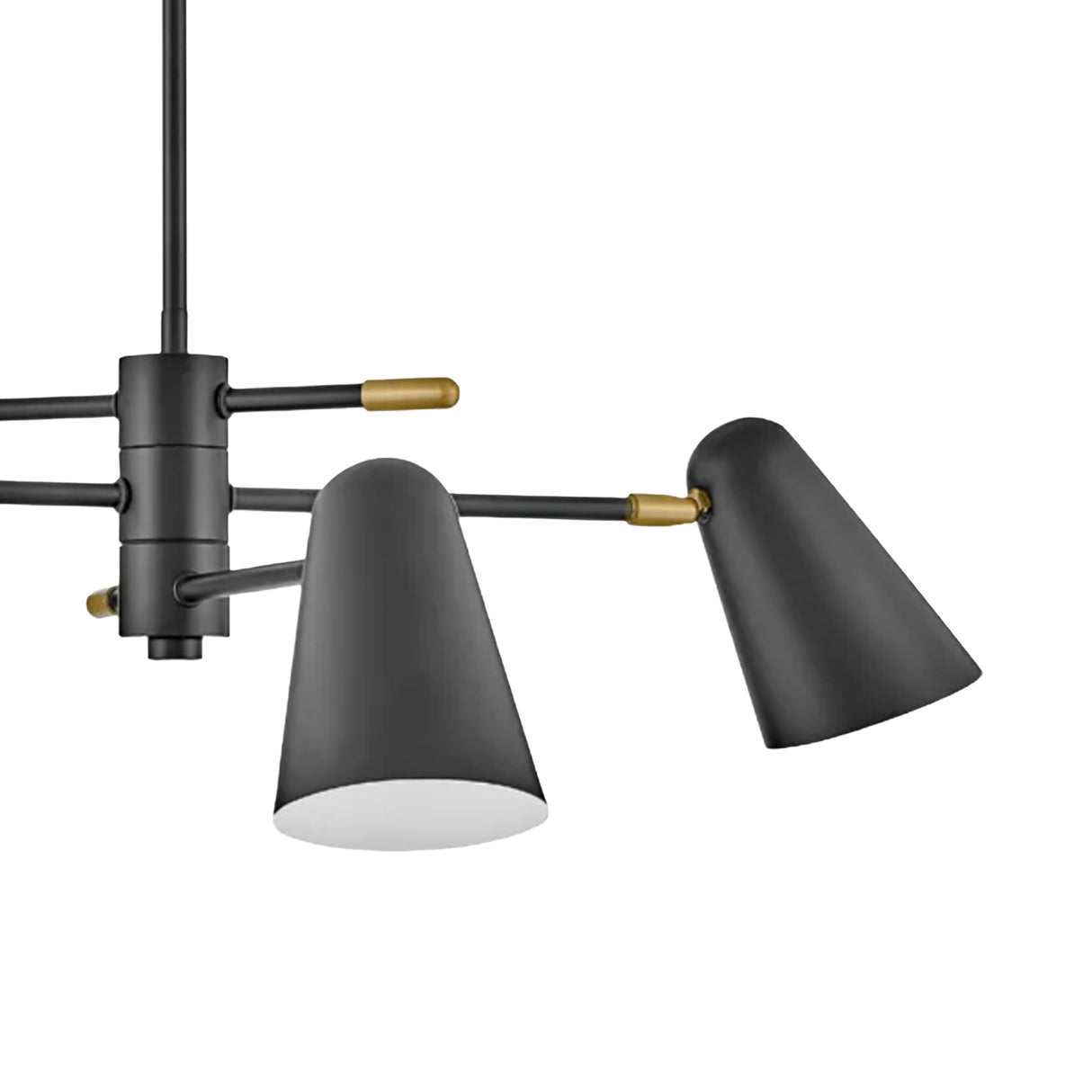 Selby Adjustable Chandelier 30", Matte Black