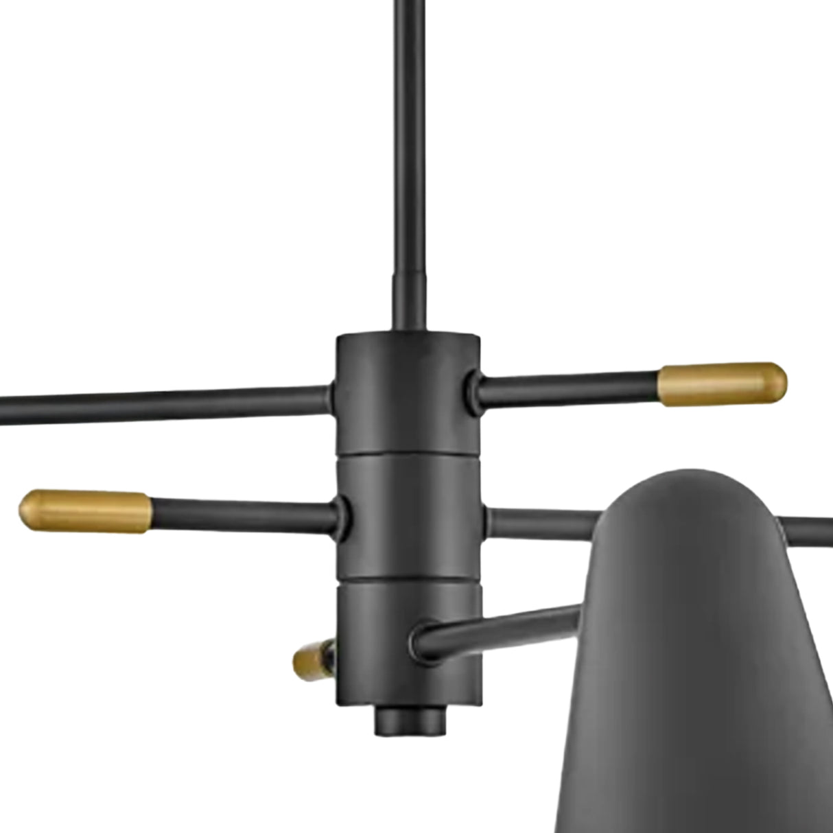 Selby Adjustable Chandelier 30", Matte Black