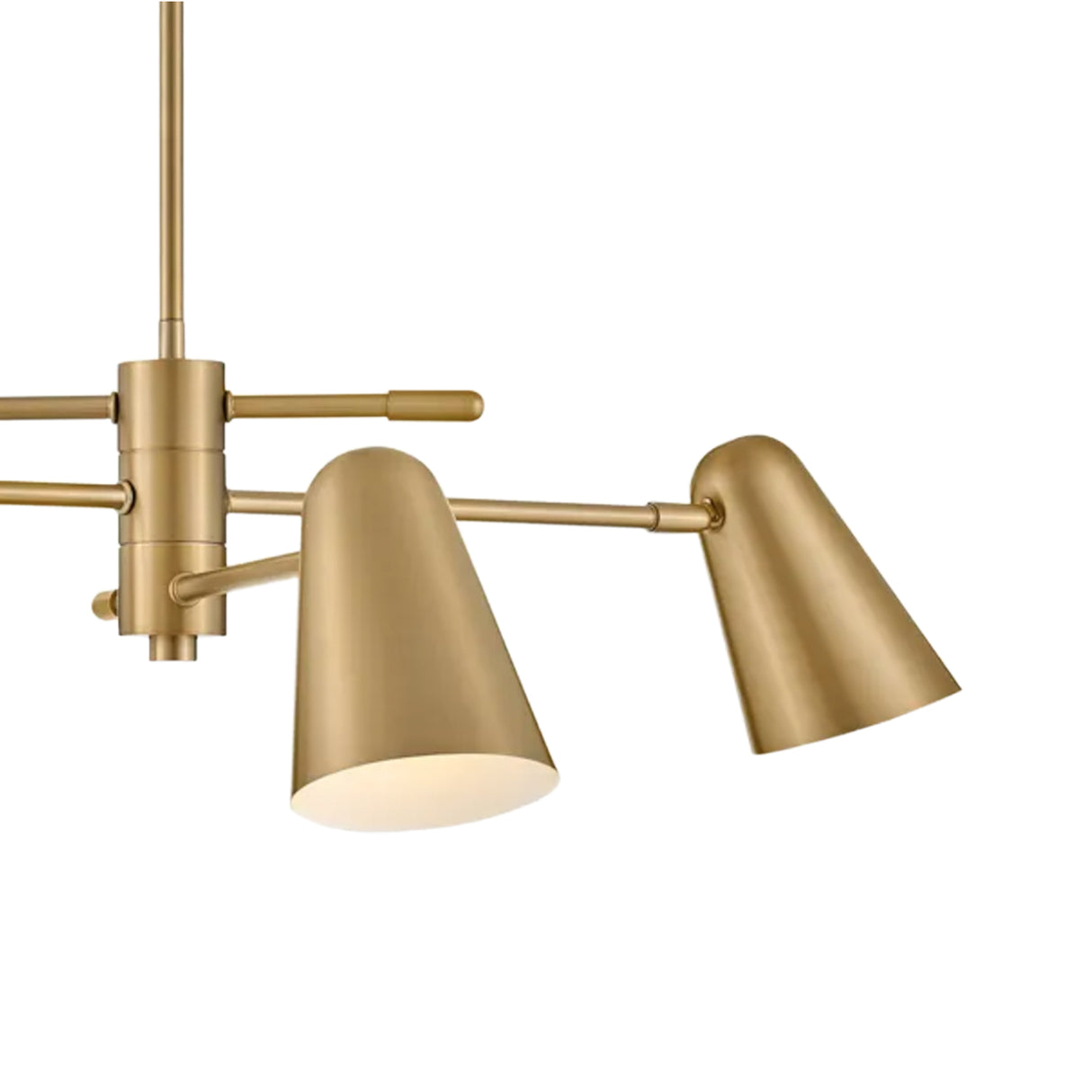 Selby Adjustable Chandelier 30", Satin Brass