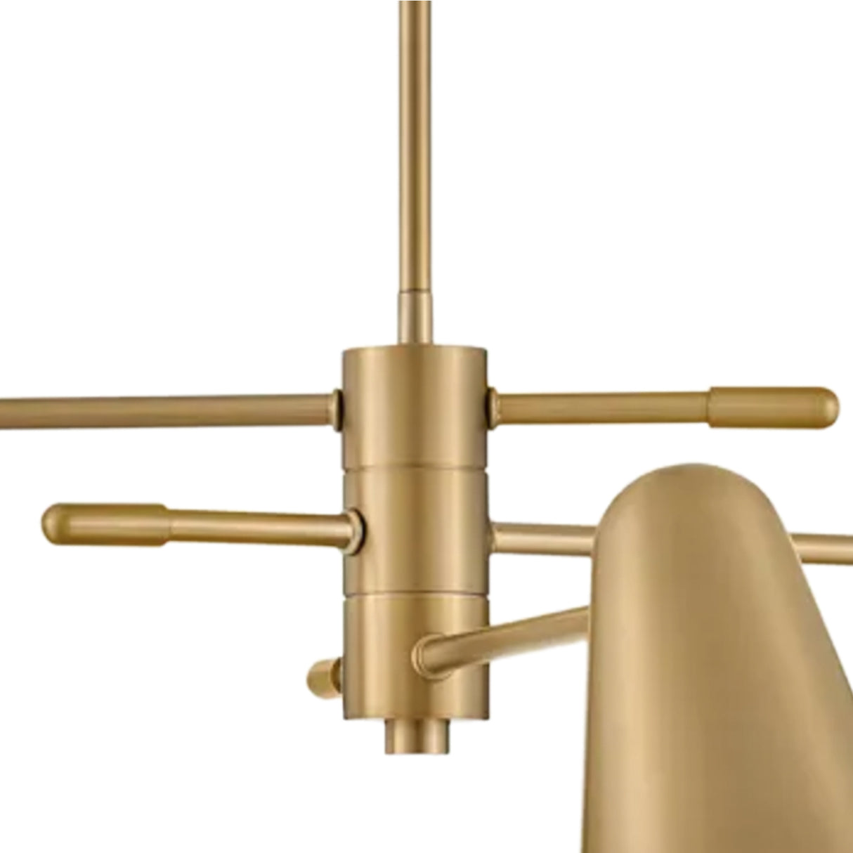 Selby Adjustable Chandelier 30", Satin Brass