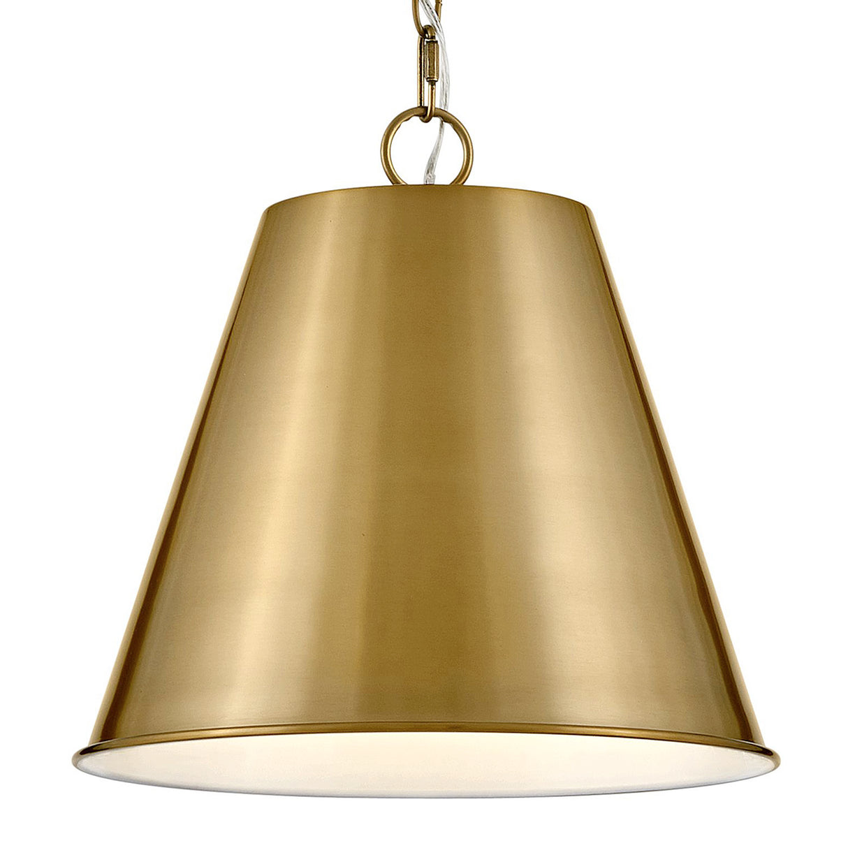 Weston Pendant 14", Satin Brass