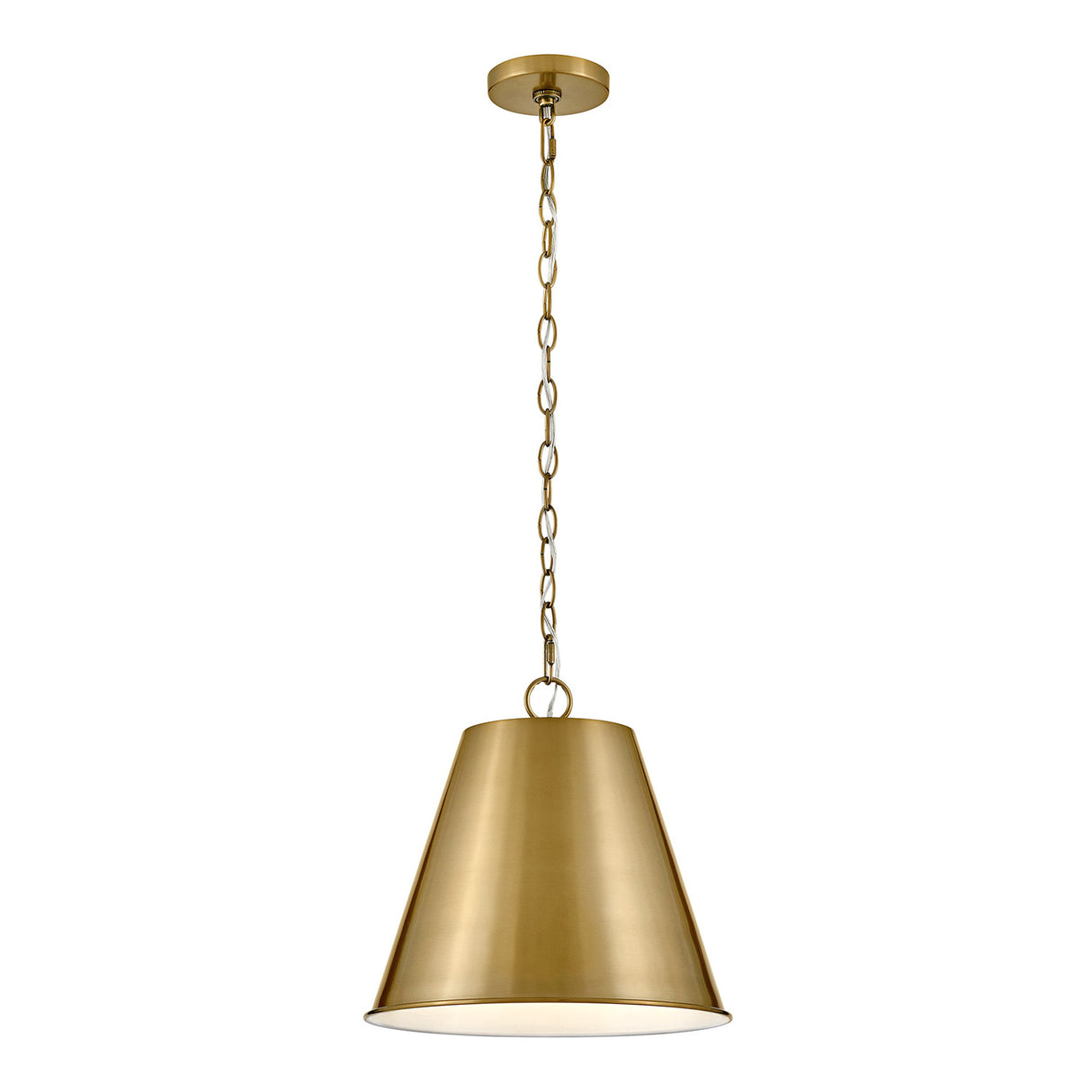 Weston Pendant 14", Satin Brass