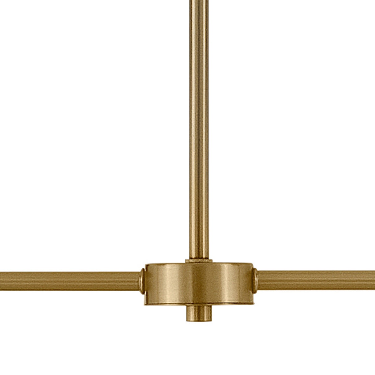 Weston 2 Light Linear Pendant 14", Gray and Satin Brass