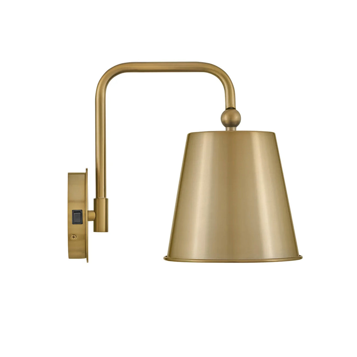 Weston Small Wall Sconce 12", Satin Brass